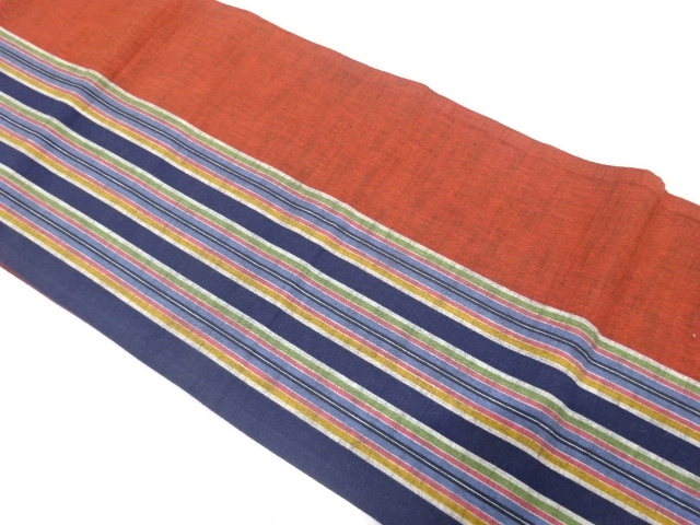 Japanese Kimono / Antique / Fukuro Obi Cotton